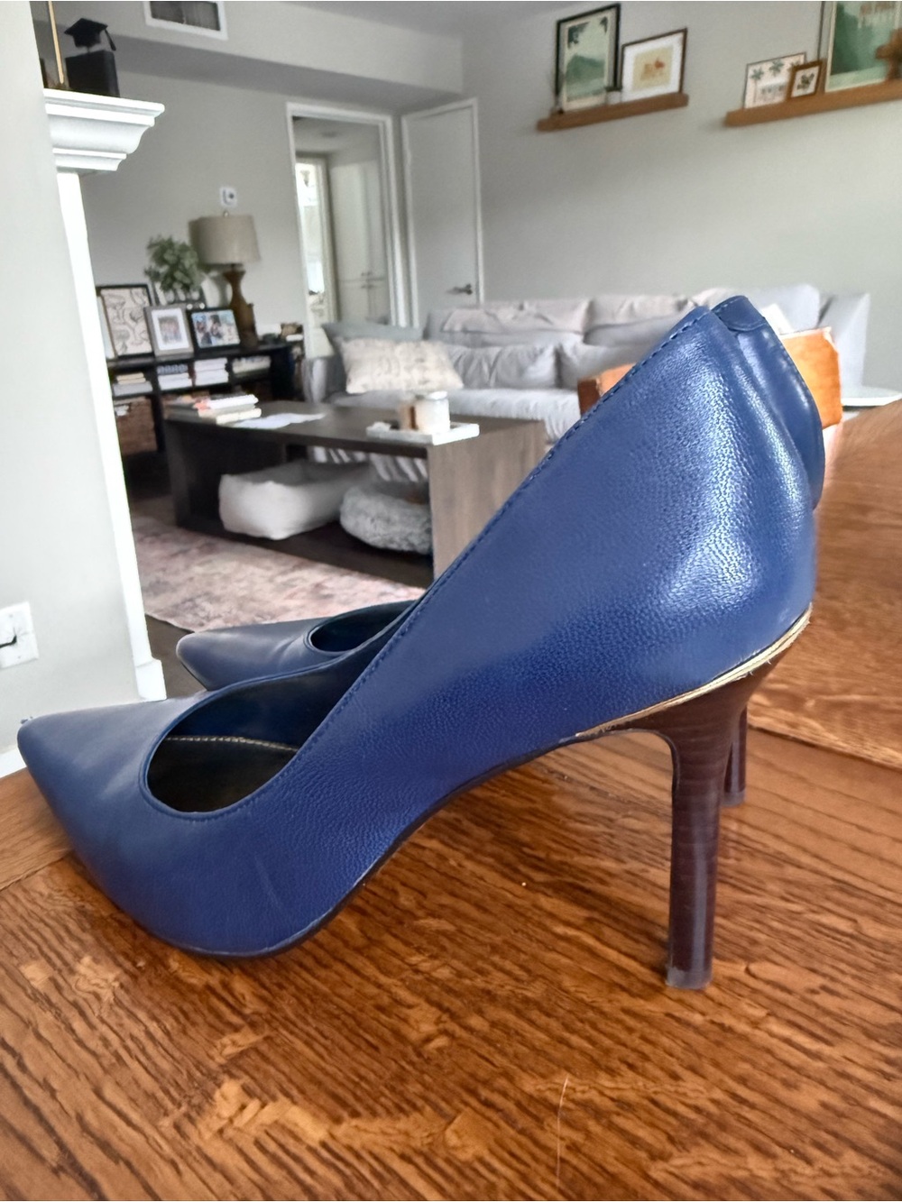 Lauren Ralph Lauren Navy Blue Pointed-Toe Stiletto Pumps